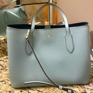 Kate Spade Harper Satchel in Aqua